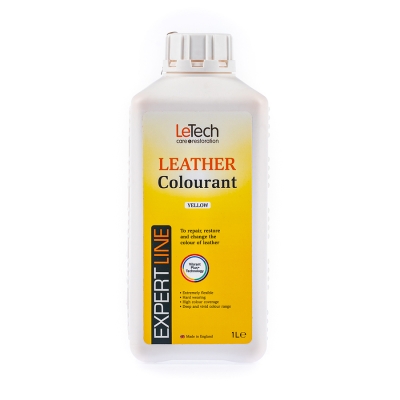 Leather Colourant Yellow - краска для кожи EXPERT LINE 1000 мл, Letech Professional