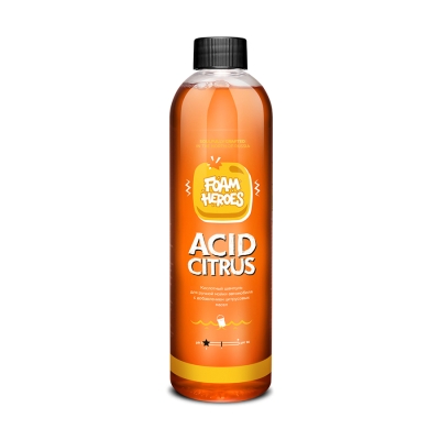 Acid Citrus, кислотный шампунь для ручной мойки автомобиля 500 мл, Foam Heroes