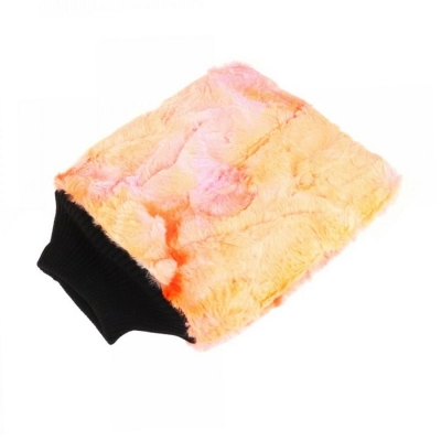 Color-pop wash mitt - рукавица для мойки кузова плюшевая особомягкая оранжевая 20x25 см, PURESTAR