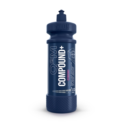 Q2M Compound+ - высокоабразивная полировальная паста для твердых лаков на водной основе 1 л, Gyeon