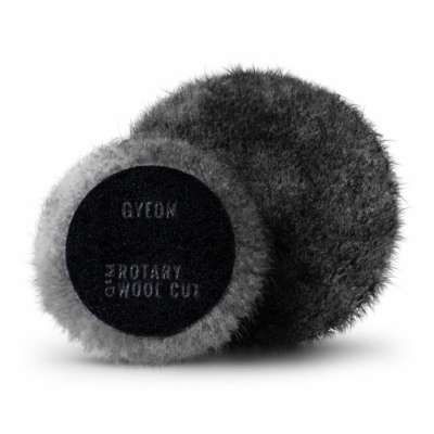 Q2M Rotary Wool Cut - меховой круг режущий из натуральной овчины 80 мм (2 шт), Gyeon