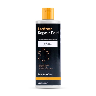 Ремонтная краска для кожи (Leather Repair Paint) White 250 мл, Furniture Clinic