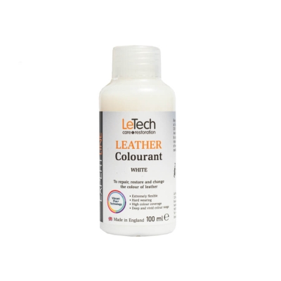 Leather Colourant White - краска для кожи EXPERT LINE 100 мл, Letech Professional