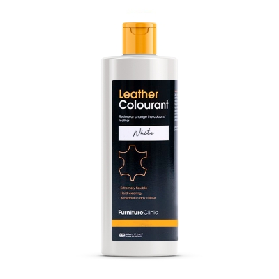 Краска для кожи (Leather Colourant) White 500 мл, Furniture Clinic