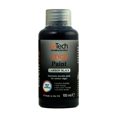 Leather Edge Paint Carbon Black - краска для уреза кожи 100 мл, Letech Professional