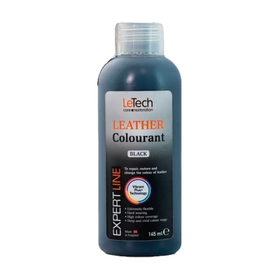 Leather Colourant Black - краска для кожи EXPERT LINE 145 мл, Letech Professional