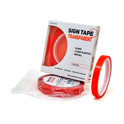Двухсторонняя клейкая лента Sign Tape Universal (19 мм.*25 м.), Uzlex