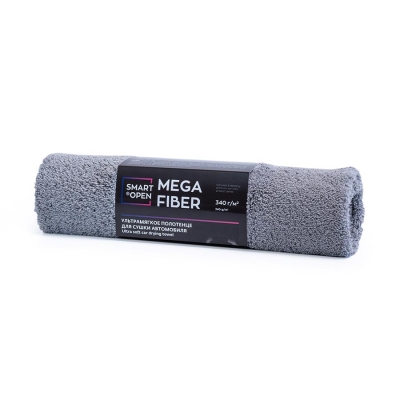 Mega Fiber - ультрамягкое полотенце для сушки автомобиля 340 г/м2, 60 х 80 см, Smart Open
