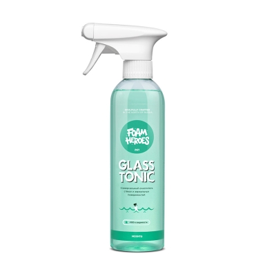 Glass Tonic, универсальный очиститель стекол 500 мл, Foam Heroes
