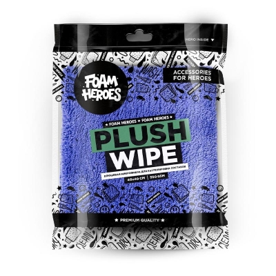 Plush Wipe плюшевая микрофибра для располировки составов 40х40см , 500г/м2, Foam Heroes