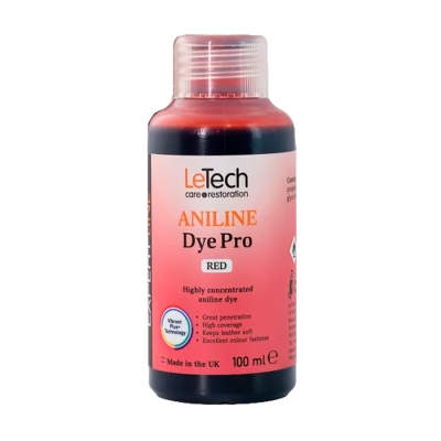 Leather Aniline Dye Red - анилиновый краситель для кожи 100 мл, Letech Professional
