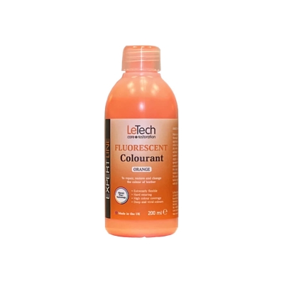 Leather Fluor Colourant Orange - краска для кожи EXPERT LINE 200 мл, Letech Professional