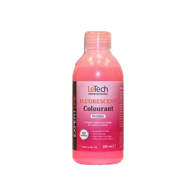 Leather Fluor Colourant Fuchsia - краска для кожи EXPERT LINE 200 мл, Letech Professional