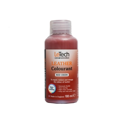 Leather Colourant Red Oxide - краска для кожи EXPERT LINE 100 мл, Letech Professional