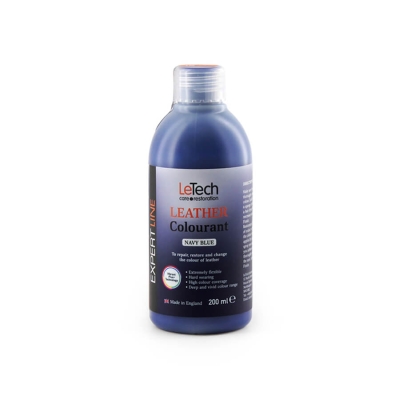Leather Colourant Navy Blue - краска для кожи EXPERT LINE 200 мл, Letech Professional