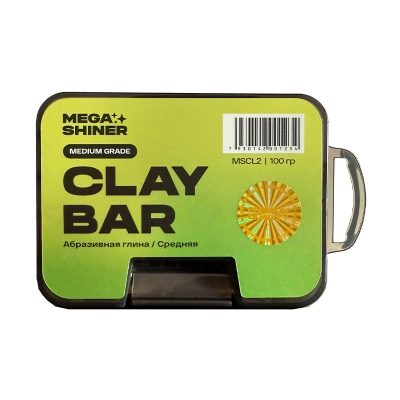 Абразивная глина средней жёсткости Clay Bar Medium, MegaShiner