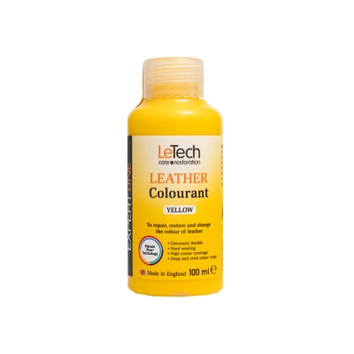 Leather Colourant Yellow - краска для кожи EXPERT LINE 100 мл, Letech Professional