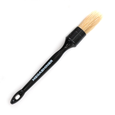 Кисть для детейлинга c натуральным ворсом Brown Detailing Brush 12, MegaShiner