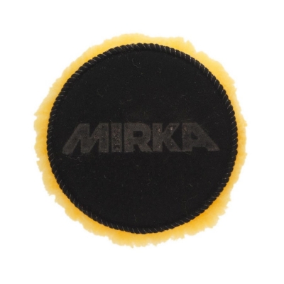 Диск полировальный из натуральной овчины (жёлтый) Polarshine 80 мм, 1 шт, Mirka