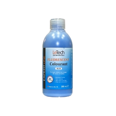 Leather Fluor Colourant Blue - краска для кожи EXPERT LINE 200 мл, Letech Professional