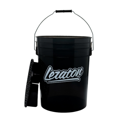 BUCKET Прозрачное ведро для мойки автомобиля с сепаратором Чёрное BW1, Leraton