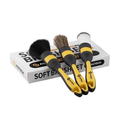 Набор кистей с мягким ворсом Soft Brush Set Au-2614, комплект из 3-х штук, Autech