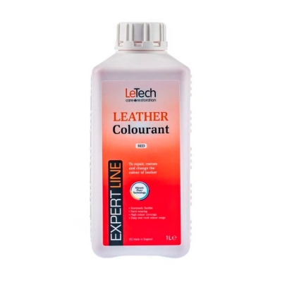 Leather Colourant Red - краска для кожи EXPERT LINE 1000 мл, Letech Professional
