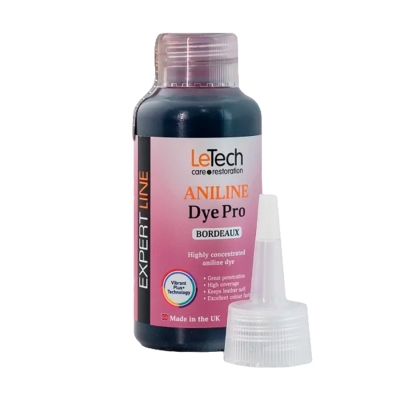 Leather Aniline Dye Bordeaux - анилиновый краситель для кожи 100 мл, Letech Professional
