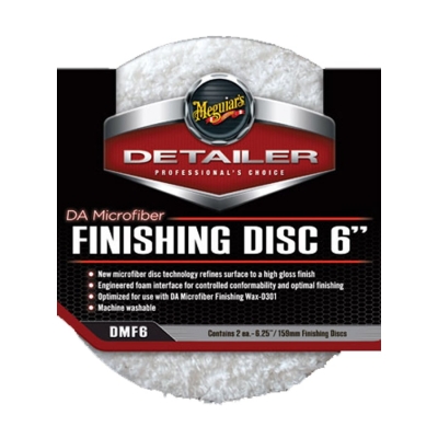 DA Microfiber Finishing Disc 6" DMF6 - финишный микрофибровый полировальник 159 мм (2 шт), Meguiars