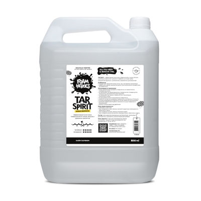 Tar Spirit, очиститель битума, смолы и дорожного реагент 8 л, Foam Heroes