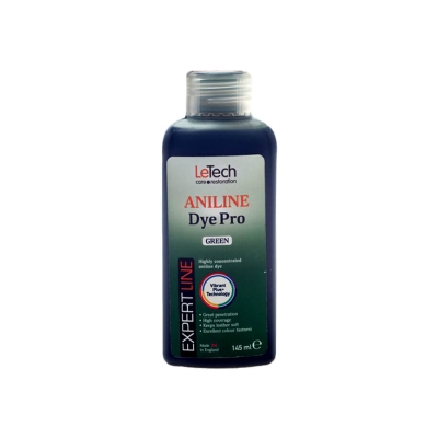 Leather Aniline Dye Green - анилиновый краситель для кожи 145 мл, Letech Professional
