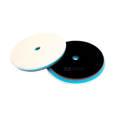 SANDWICH WOOL PAD - меховой полировальный круг сэндвич (синий) 155/15 мм, A302 