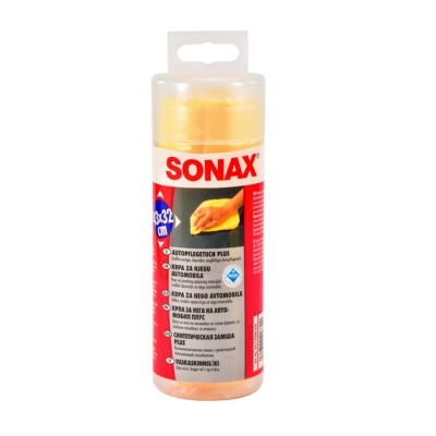 Synthetic Chamos Plus - Синтетическая замша для сушки авто в тубе, Sonax