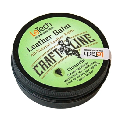 Натуральный бальзам для кожи с запахом Leather Balm Citronella 60 мл, LeTech