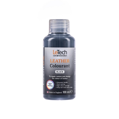 Leather Colourant Black - краска для кожи EXPERT LINE 100 мл, Letech Professional