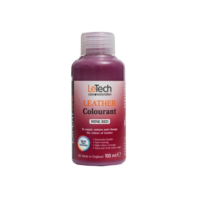 Leather Colourant Wine Red - краска для кожи EXPERT LINE 100 мл, Letech Professional