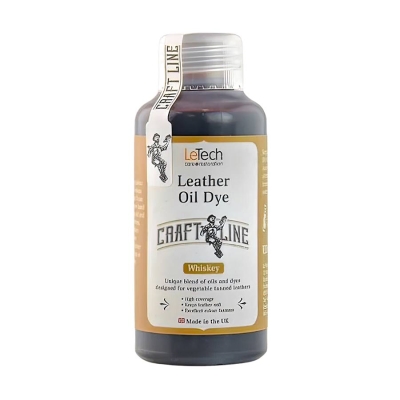 Leather Oil Dye Whiskey - краска для кожи масляная 100 мл, Letech Professional