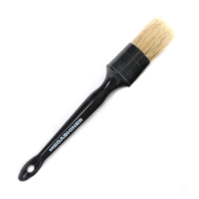 Кисть для детейлинга c натуральным ворсом Brown Detailing Brush 16, MegaShiner