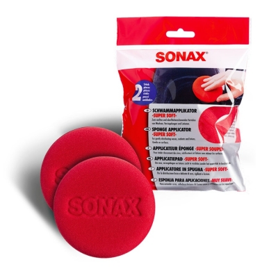 ProfiLine Sponge applicator super soft - Мягкий аппликатор для нанесения воска (2 шт), Sonax