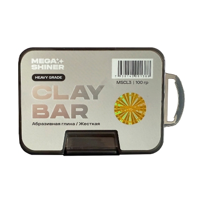 Абразивная глина жёсткая Clay Bar Heavy, MegaShiner