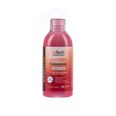Leather Colourant Imperial Red - краска для кожи EXPERT LINE 200 мл, Letech Professional
