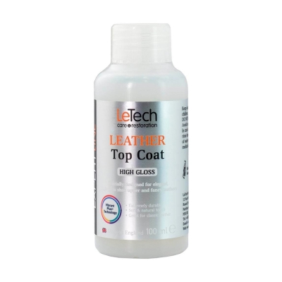 Leather Top Coat Gloss - защитный лак для кожи глянцевый EXPERT LINE 100 мл, Letech Professional