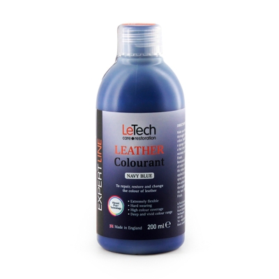 Leather Aniline Dye Navy Blue - анилиновый краситель для кожи 200 мл, Letech Professional