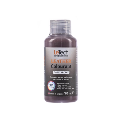 Leather Colourant Dark Brown - краска для кожи EXPERT LINE 100 мл, Letech Professional