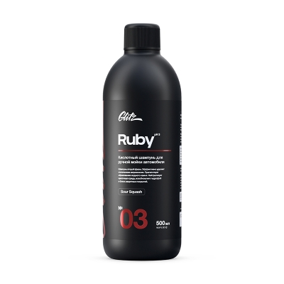 03 Ruby - Кислотный шампунь для ручной мойки автомобиля 500 мл, Glitz