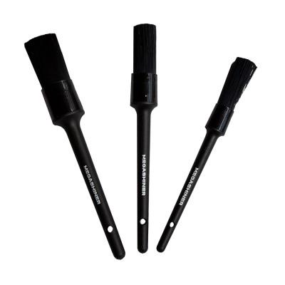 Набор кистей с синтетическим ворсом PP Brush Set, 3 шт, MegaShiner