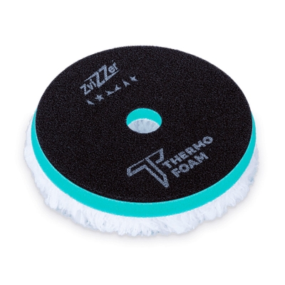 Thermo Wool - Полировальный круг из нат. меха на твердой поролоновой подложке 160/25/150 мм, Zvizzer