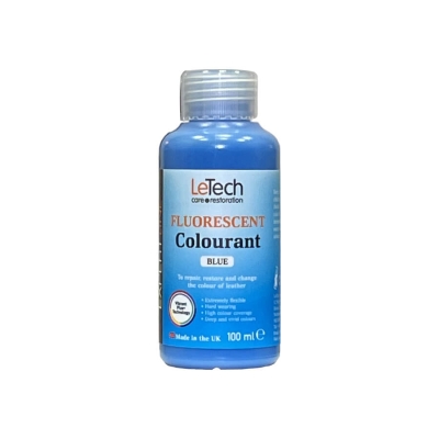 Leather Fluor Colourant Blue - краска для кожи EXPERT LINE 100 мл, Letech Professional
