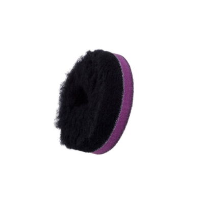 Doodle Wool Pad - чёрный меховой круг (ворс 15 мм) 80/25/80, ZviZZer