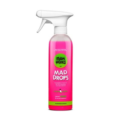 Mad Drops Raspberry, быстрое гидрофобное покрытие для ЛКП 500 мл, Foam Heroes